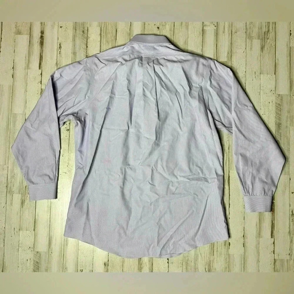Brooks Brothers Shirt Mens 17 4/5 Button Up Long Sleeve Dress Light Purple - Picture 11 of 13